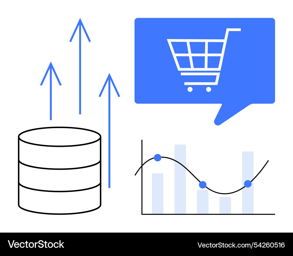 Data-driven e-commerce growth with graph analysis Data-driven e-commerce growth with graph analysis Vector Image