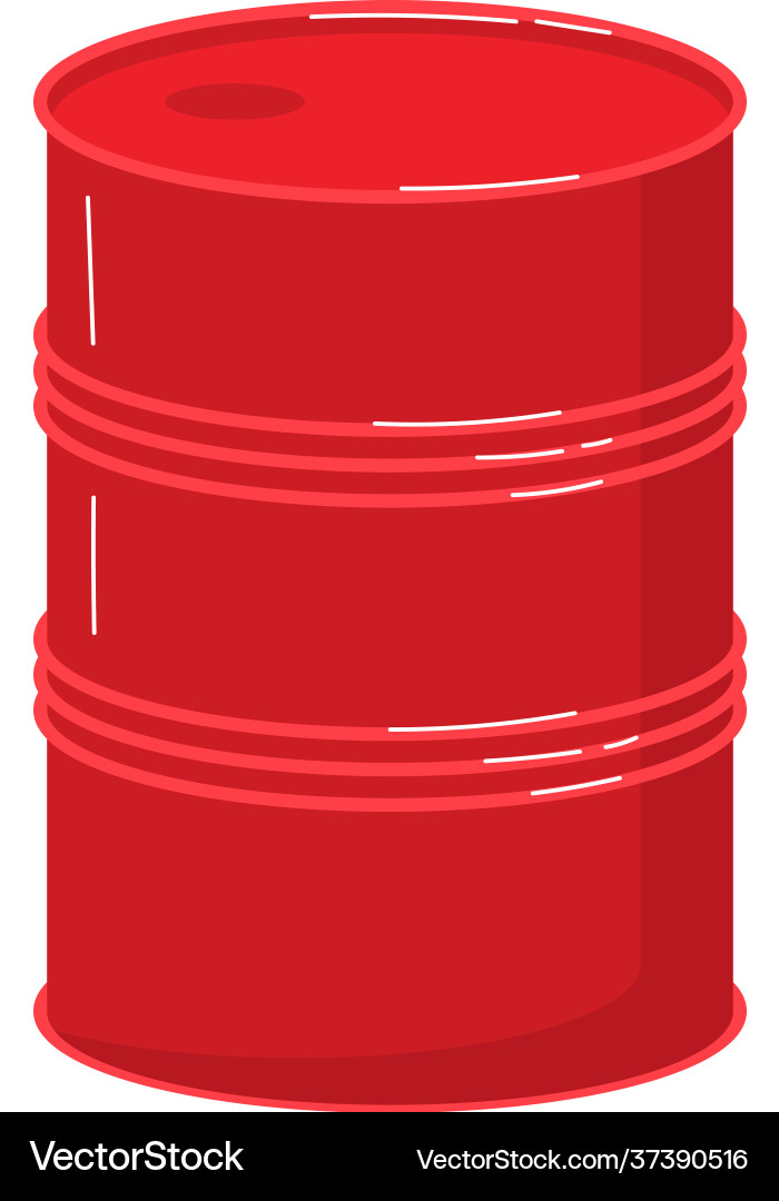 Empty container use canister isolated on white Vector Image