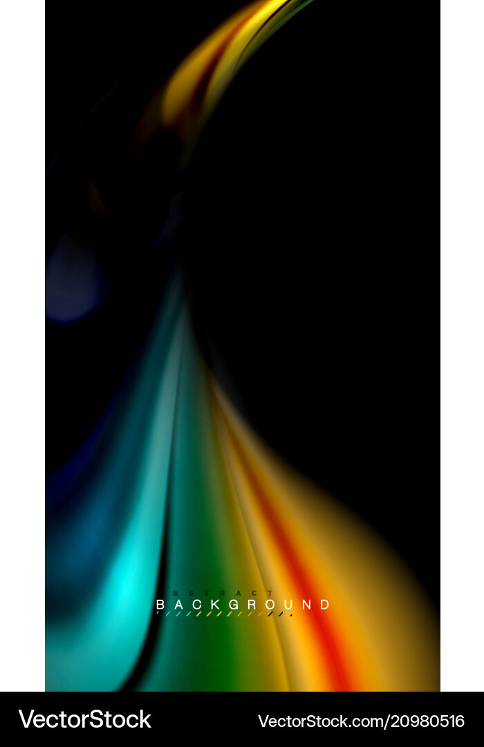 Fluid Color Wave Abstract Vector Image