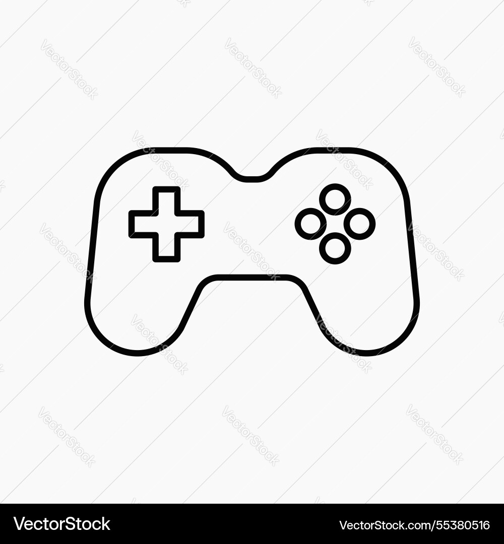 Game controller icon simple Game controller icon simple Vector Image