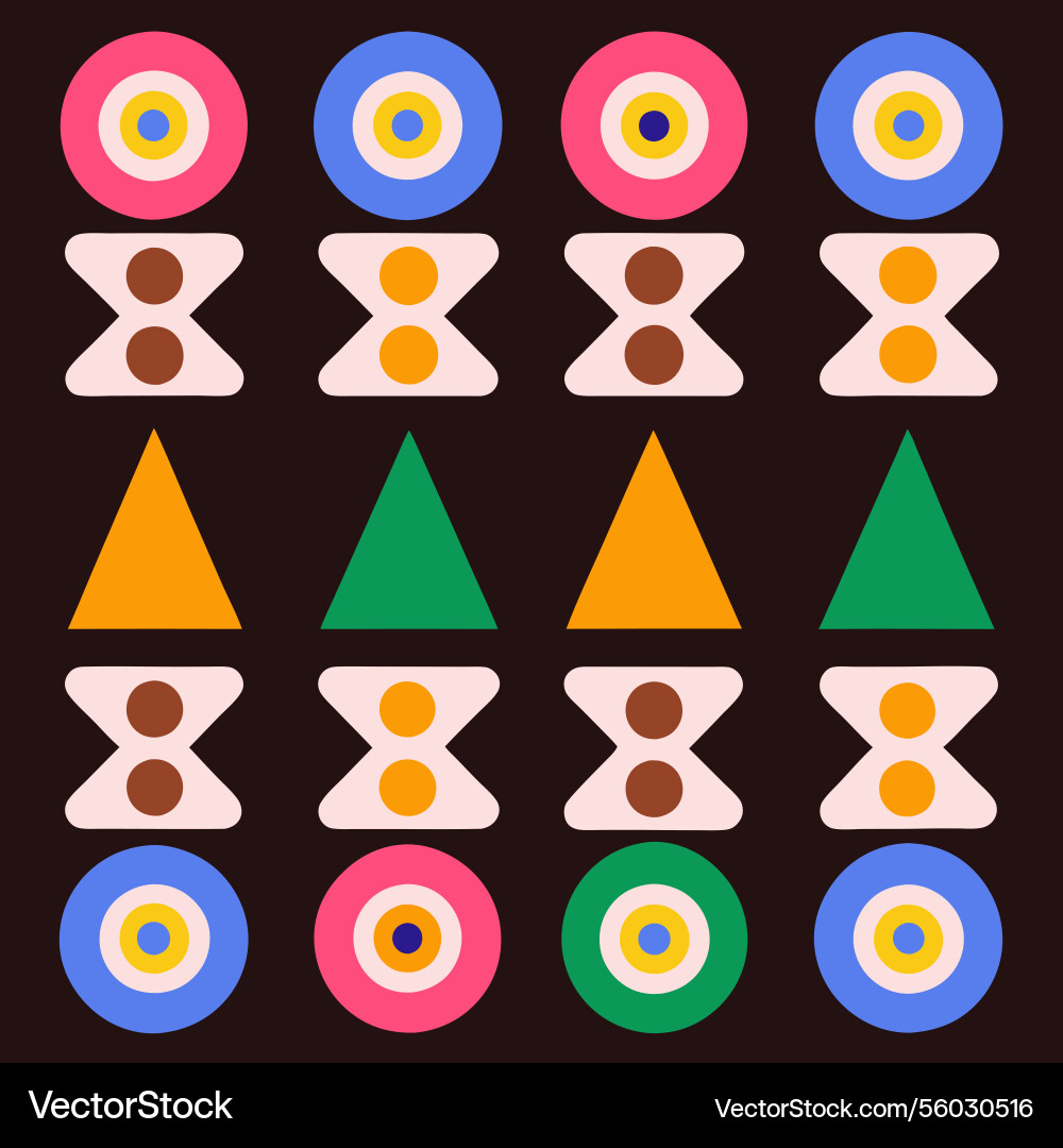 Geometric abstract art pattern with circles Geometric abstract art pattern with circles Vector Image