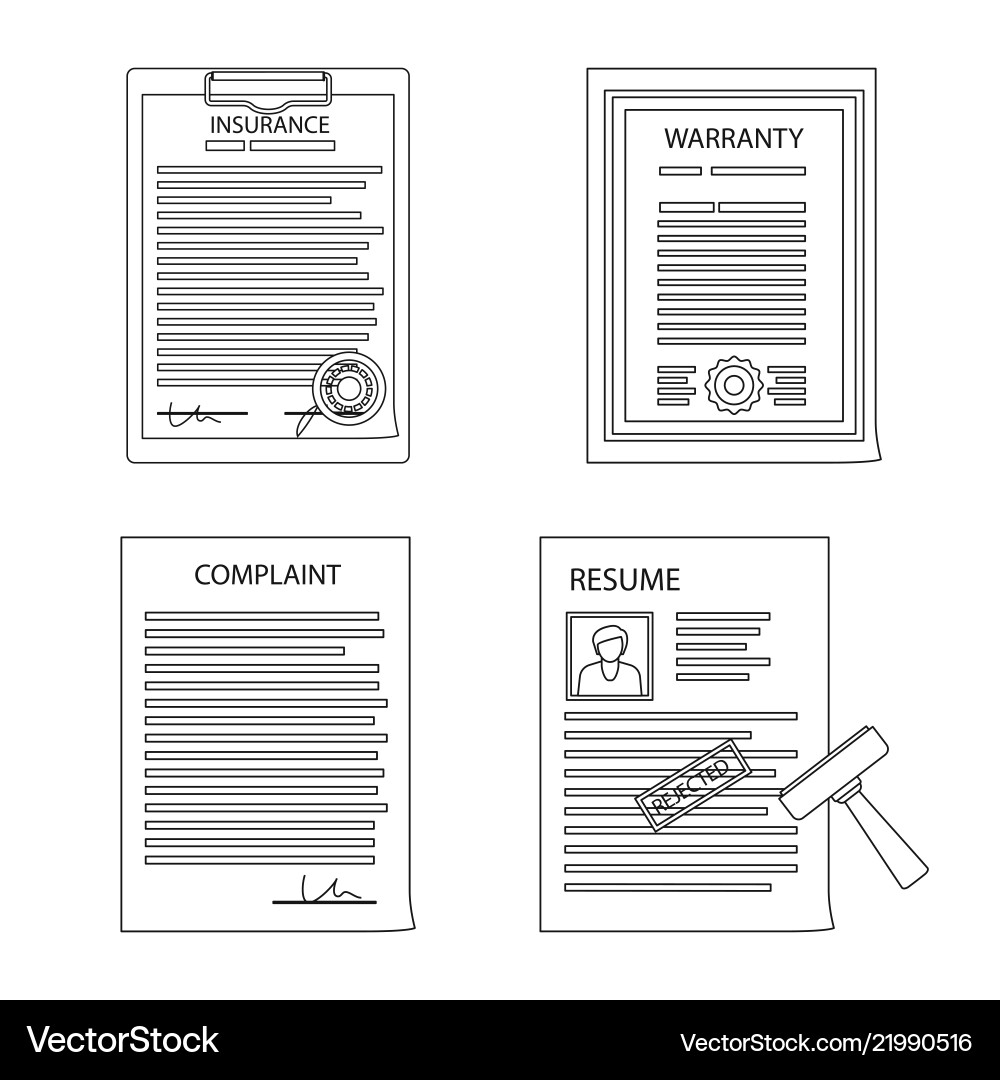 Isolated object of form and document logo Isolated object of form and document logo vector image