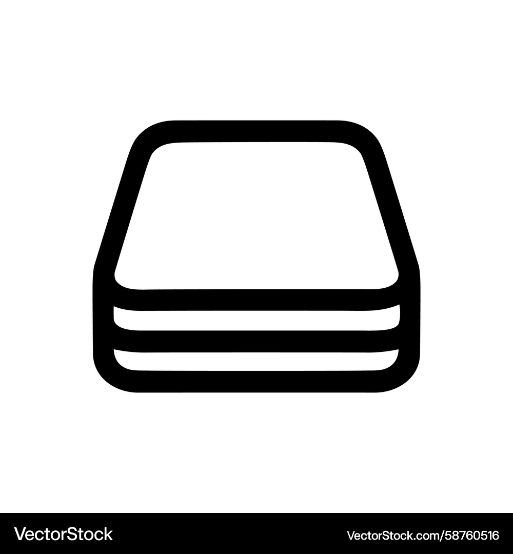 Multiple Layers Icon - Database Style Vector Image