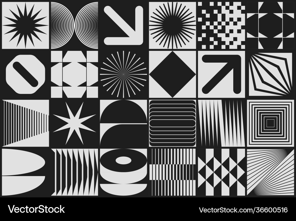 Swiss design abstract geometric pattern graphics Swiss design abstract geometric pattern graphics vector image