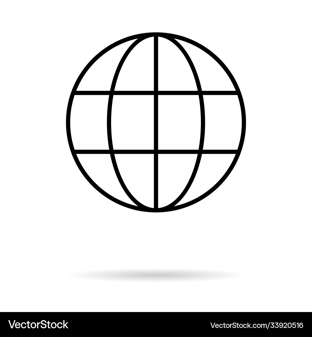 Www world wide web site symbol internet map icon Www world wide web site symbol internet map icon vector image