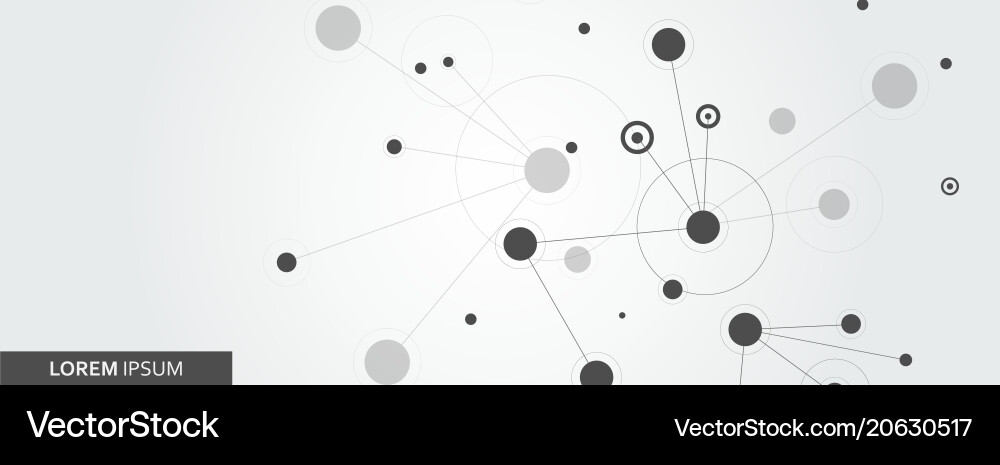 Abstract Connection Network Vector Image