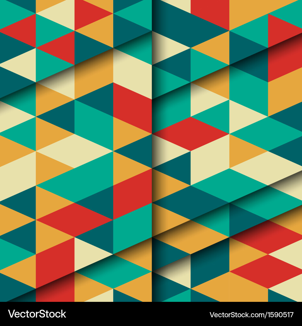 Abstract triangle background vector image