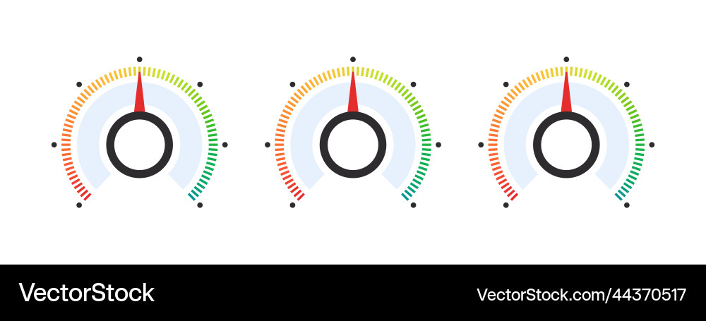 Dial scale satisfaction indicator performance Dial scale satisfaction indicator performance vector image