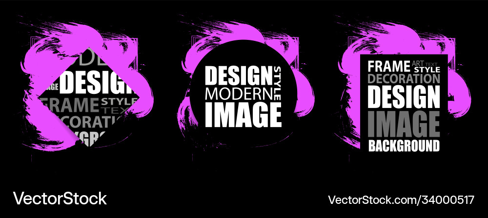 Modern frame for text dynamic purple design Modern frame for text dynamic purple design vector image