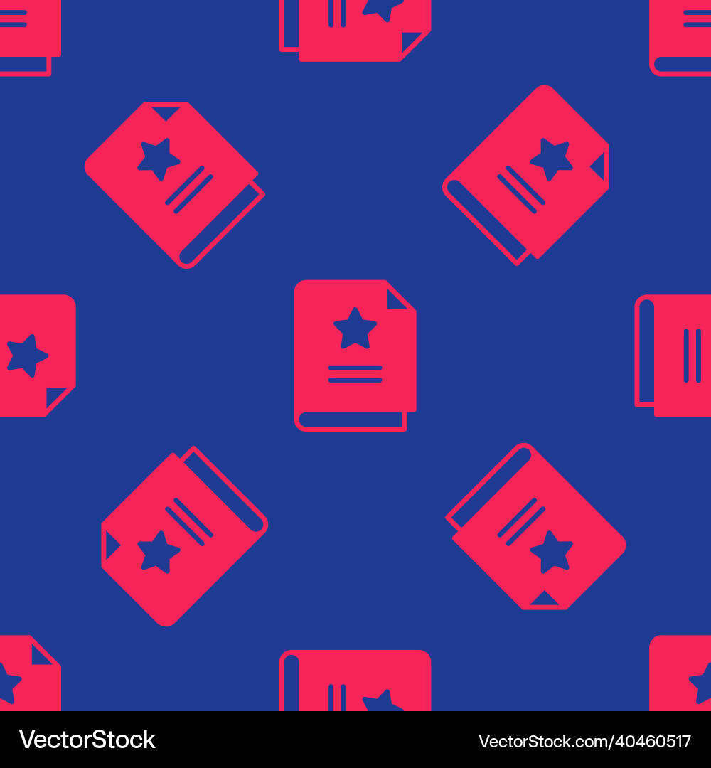 Red scenario icon isolated seamless pattern Vector Image