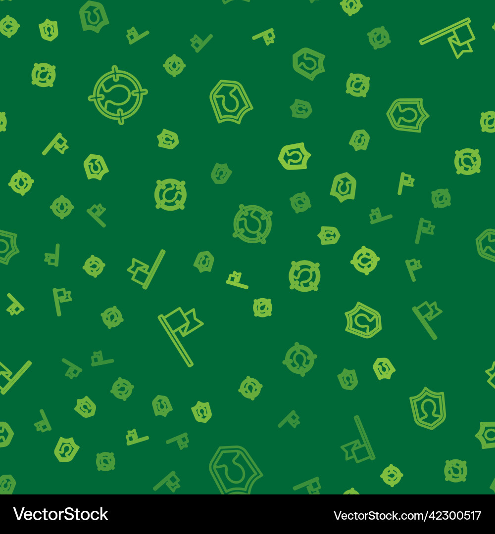 Set line head hunting location marker and user Set line head hunting location marker and user vector image