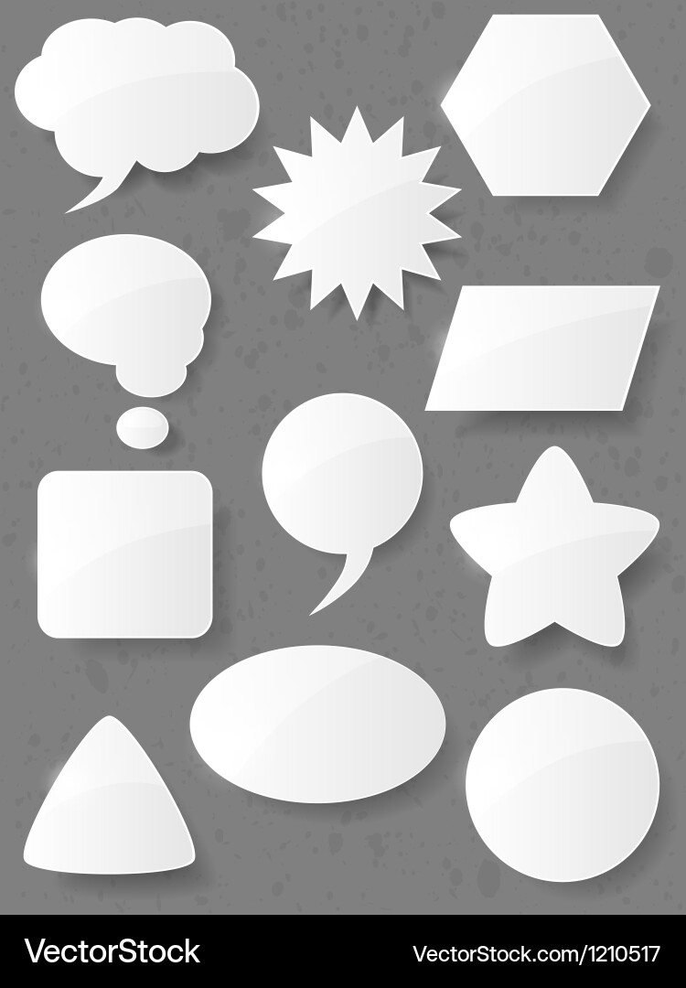 Set of speech bubbles Vector Image