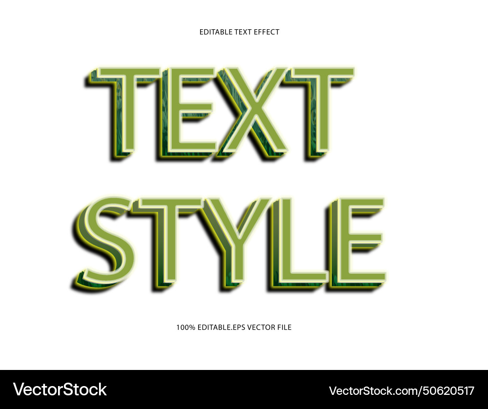 Text style editable effect 3d emboss Text style editable effect 3d emboss vector image