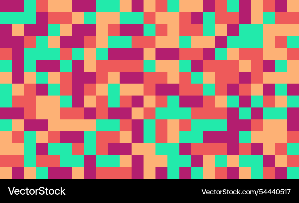Textured cube pattern with colourful tiles vector image