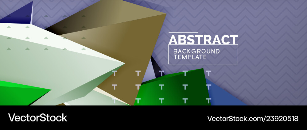 3d triangular minimal abstract background 3d triangular minimal abstract background vector image
