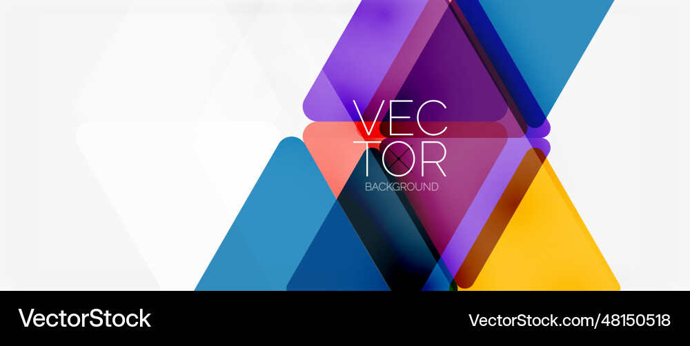 Abstract background color transparent triangles Abstract background color transparent triangles vector image
