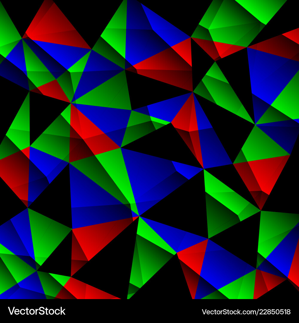 Abstract vitrage with triangular multi colors grid Abstract vitrage with triangular multi colors grid vector image