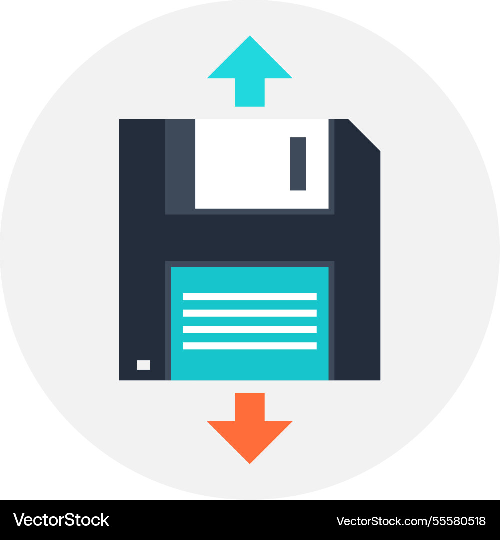 Backup flat web icon Backup flat web icon vector image