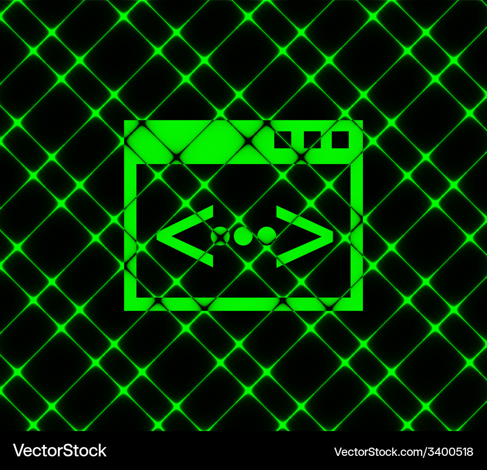 Code Symbol flache moderne Web-Design mit langen Vektorbild
