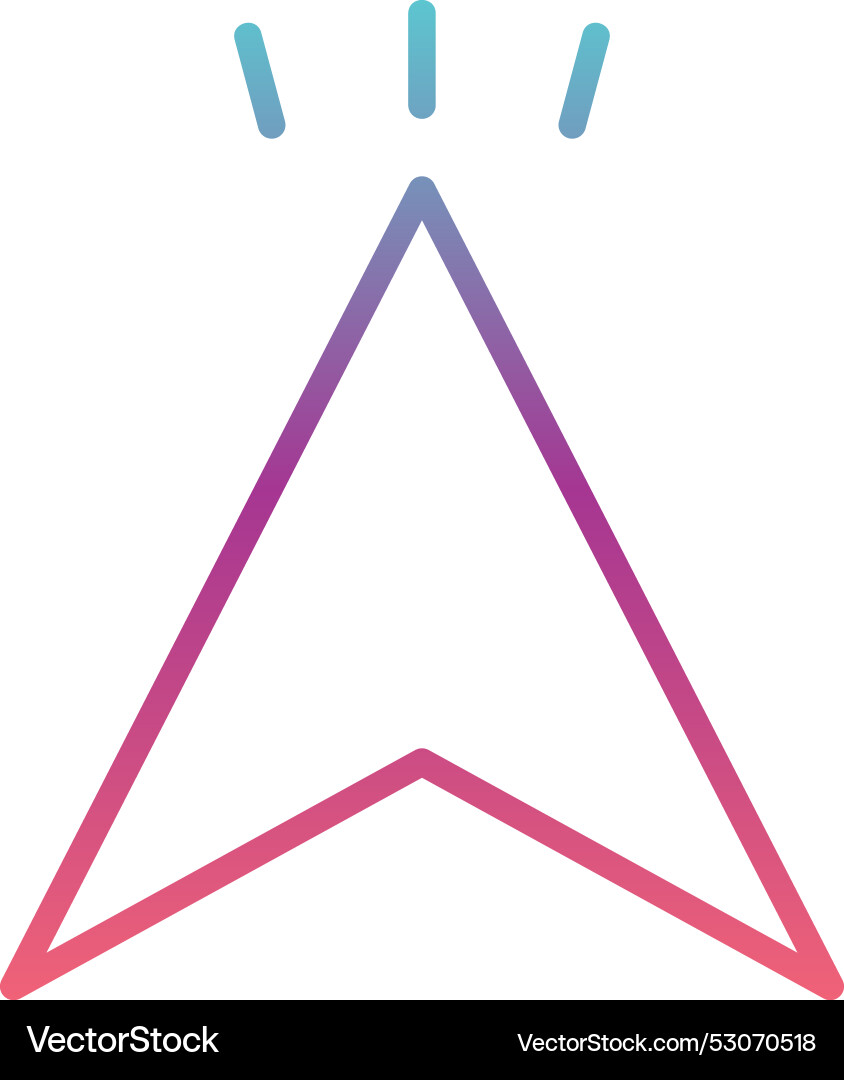 Cursor line gradient design Vector Image