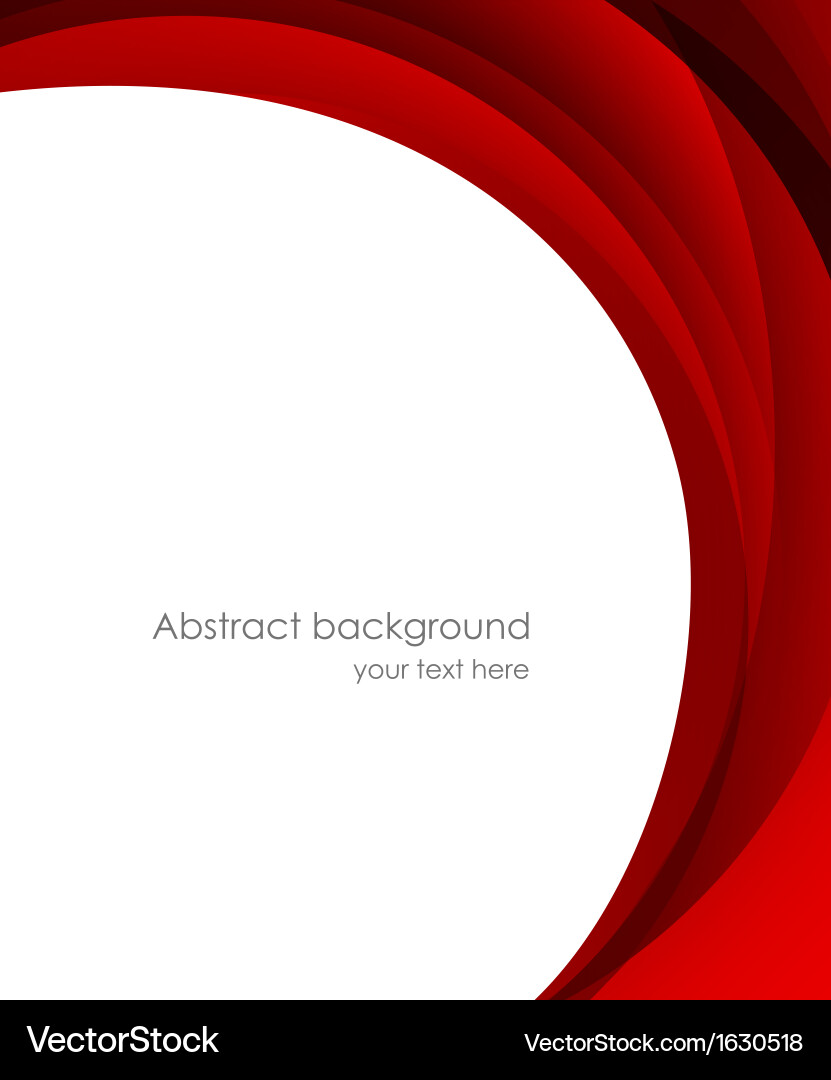 Dynamic Red Swirl Background vector image