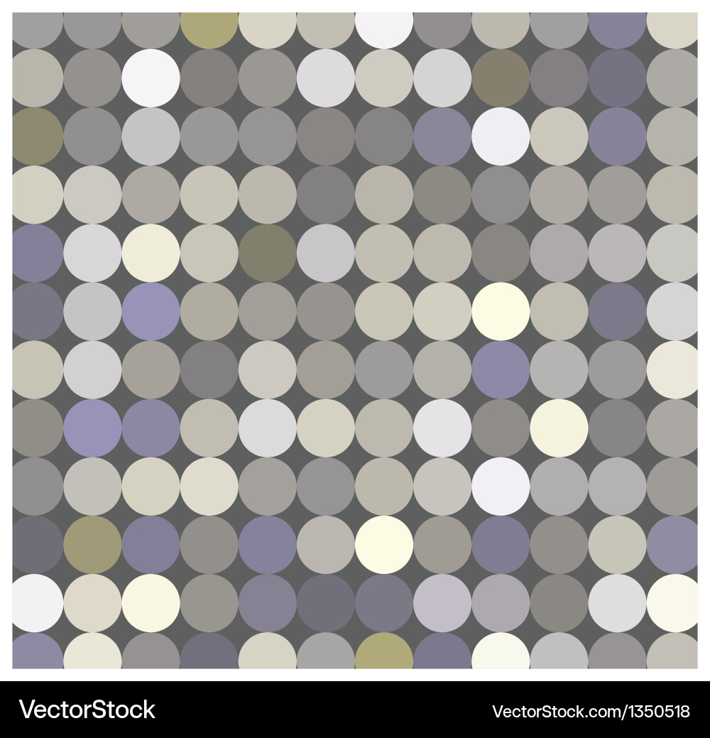 Fabric circles abstract seamless pattern vector image