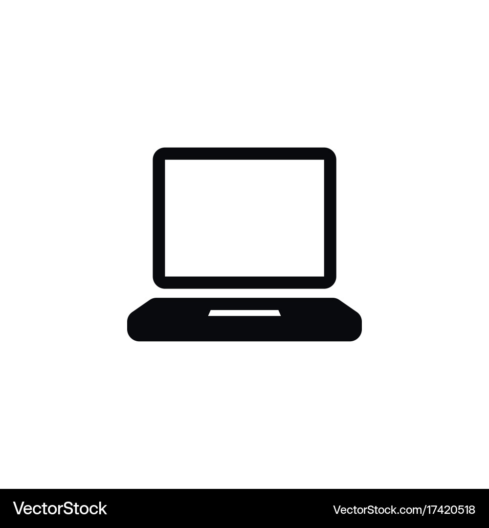 Isoliertes Display-Icon-Computerelement vektorbild
