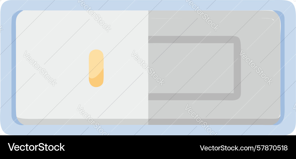 Low battery warning indicator ui icon design Vector Image