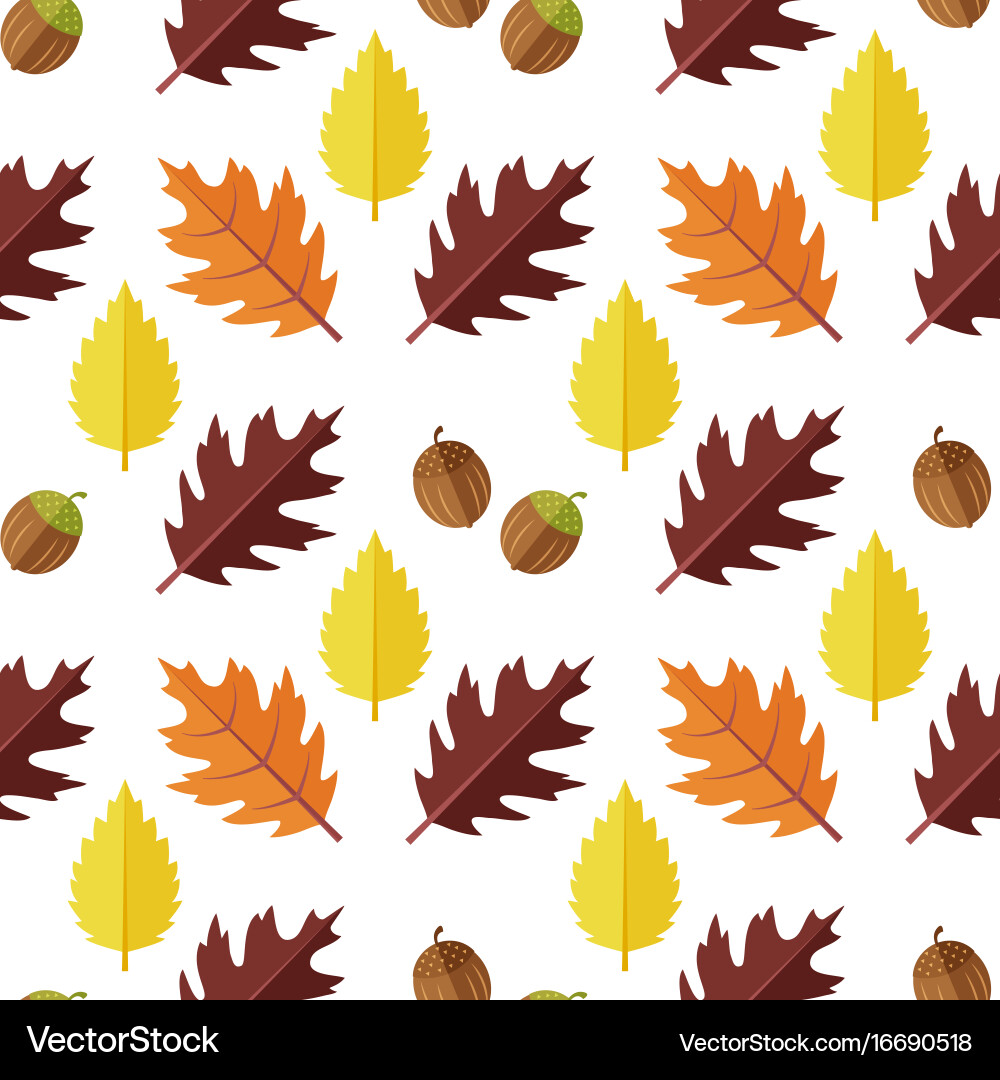 Seamless pattern with various colorful vector image