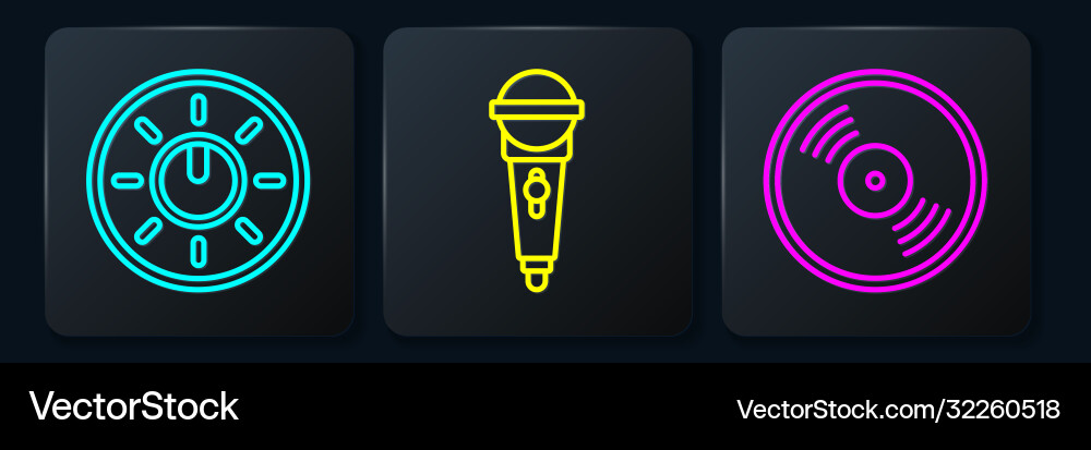 Set line dial knob level technology settings Set line dial knob level technology settings vector image