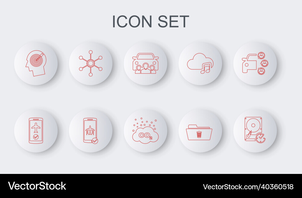 Set line hard disk drive with clockwise flight Set line hard disk drive with clockwise flight vector image