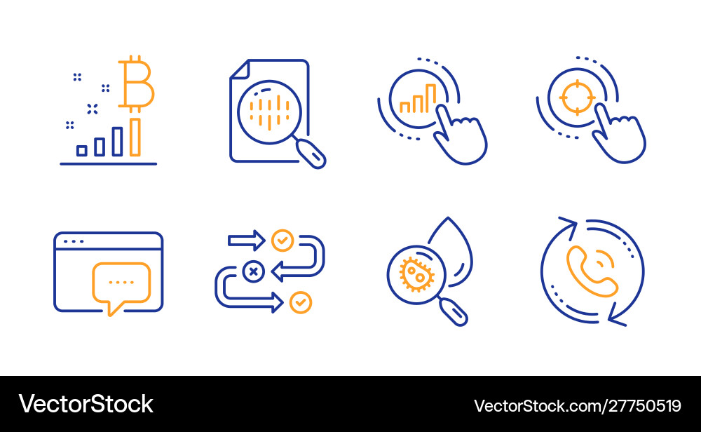 Analytics chart survey progress and seo message Analytics chart survey progress and seo message vector image