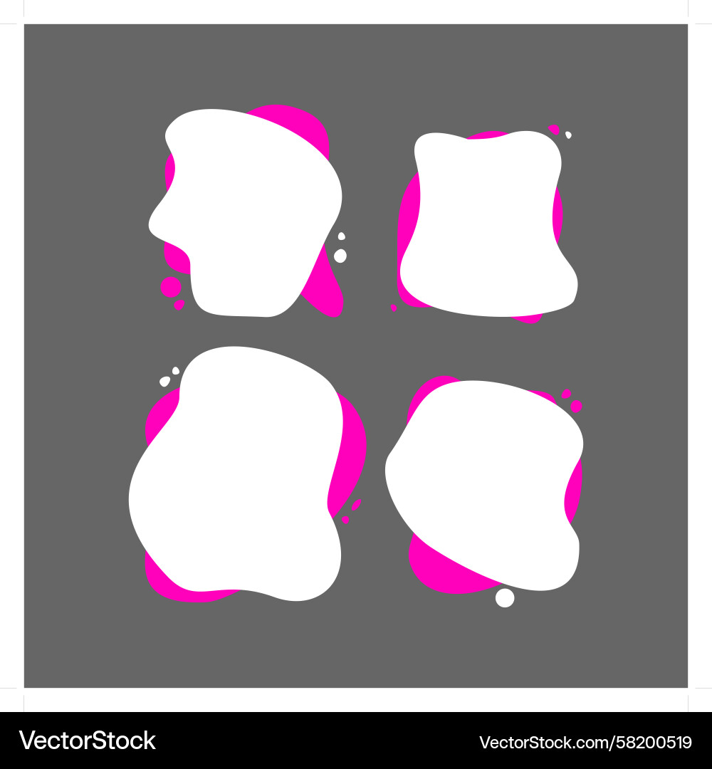 Blob text box round shape stock Blob text box round shape stock Vector Image