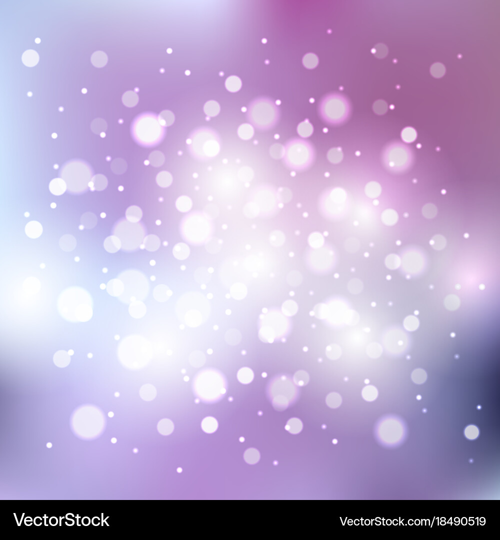Blurred background with bokeh effect vector image