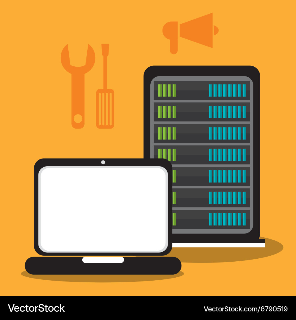 Computing security system Vector Image