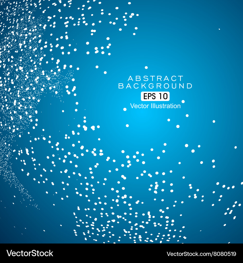 Dots three-dimensional map of the world abstract vector image