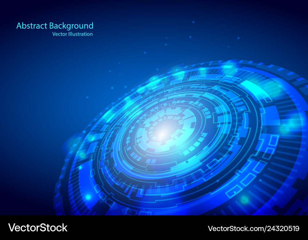 Futuristic interface hud techno circle abstract Futuristic interface hud techno circle abstract vector image