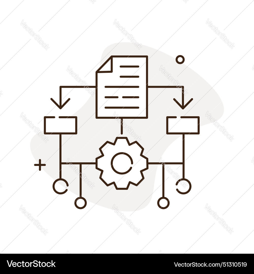 Machine learning ml icon design Vector Image