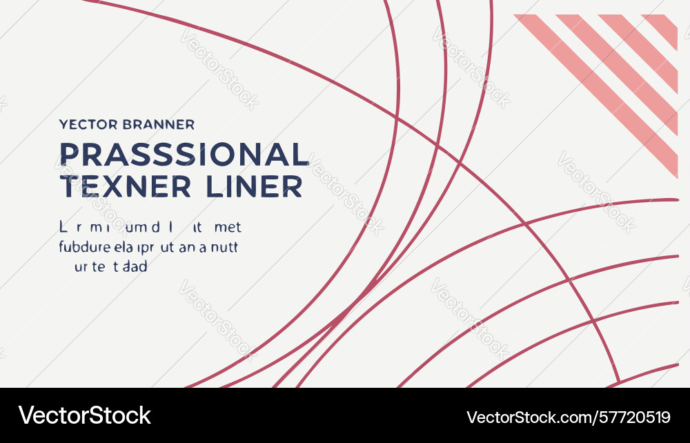 Modern banner with abstract dynamic line patterns Vector Image
