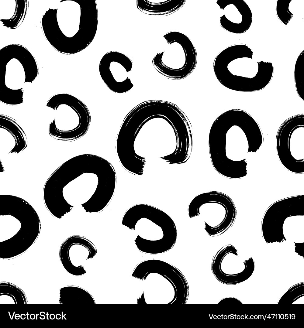 Seamless pattern with sketch circles shape Seamless pattern with sketch circles shape Vector Image