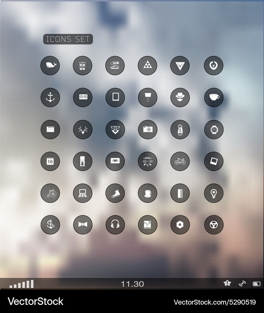 Set of web icons Vector Image