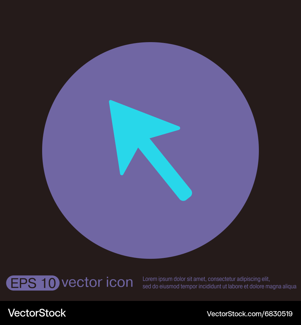 Web arrow symbol cursor icon vector image