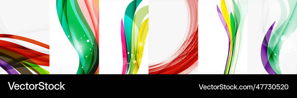 Abstract background design set mesmerizing Vector Image