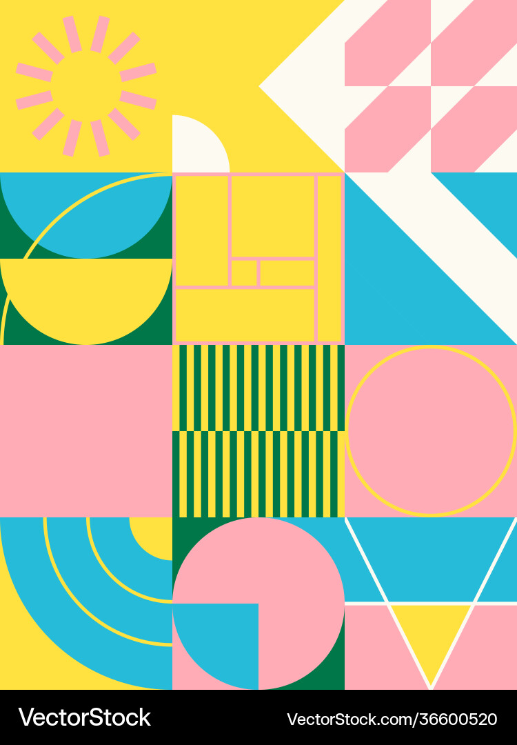 Abstract colorful geometric shapes pattern design Abstract colorful geometric shapes pattern design vector image