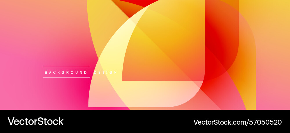 Abstract geometric shapes overlap creating Vector Image