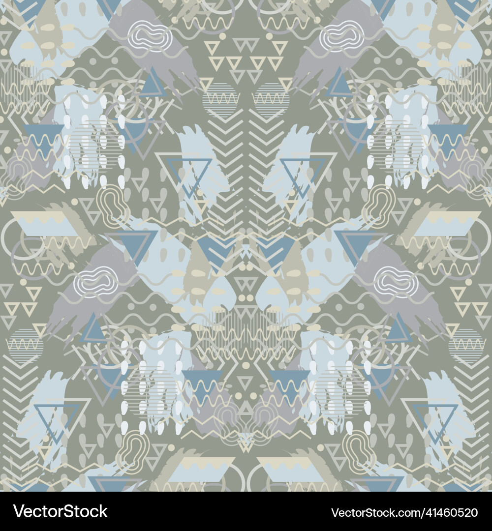 Abstract memphis style seamless pattern Vector Image