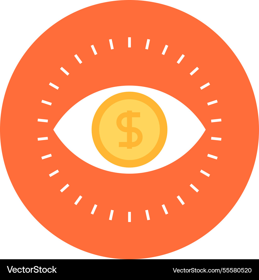 Conversion marketing flat web icon Royalty Free Vector Image