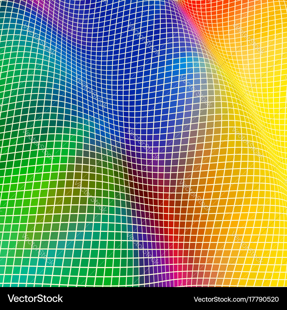 Dynamic Square Wave Pattern vector image
