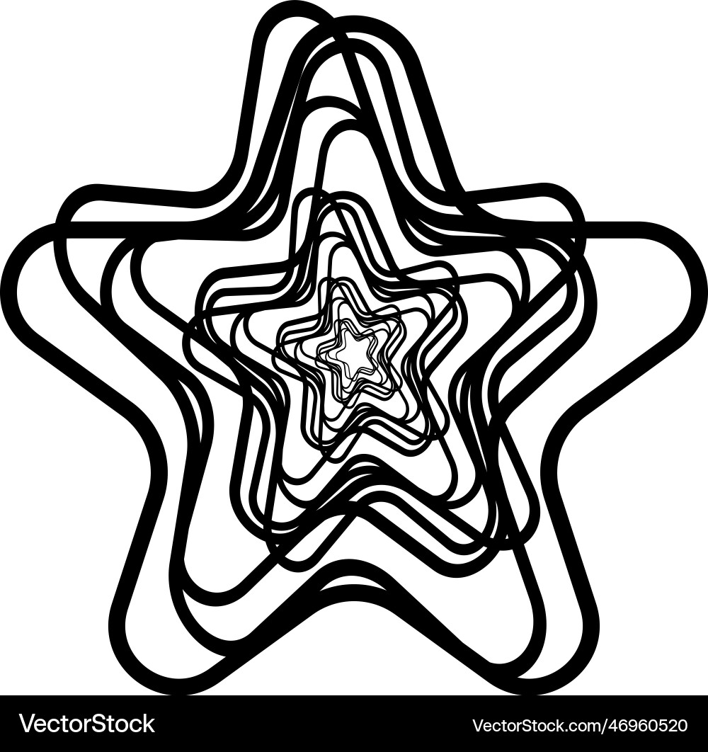 Dynamic star shape Vector Image