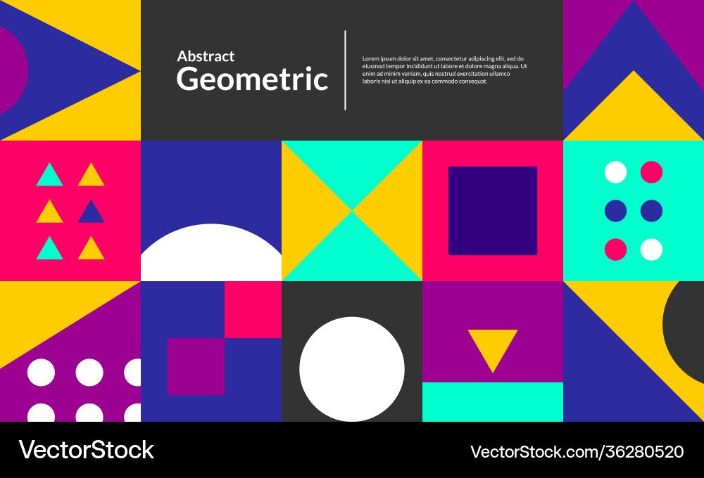 Geometric pattern background Geometric pattern background vector image